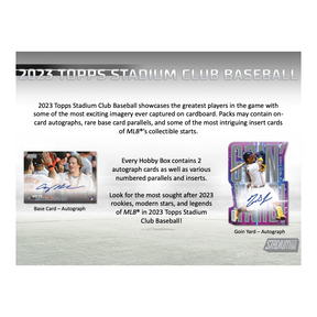 2023 Topps Stadium Club Baseball Hobby Box