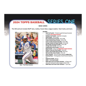 2024 Topps Series 1 Baseball Hobby 12 Box Case